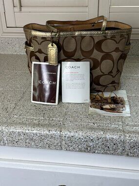 Coach Brown/Tan Women's Tote Bag